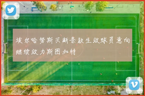 埃尔哈努斯买断条款生效球员意向继续效力斯图加特
